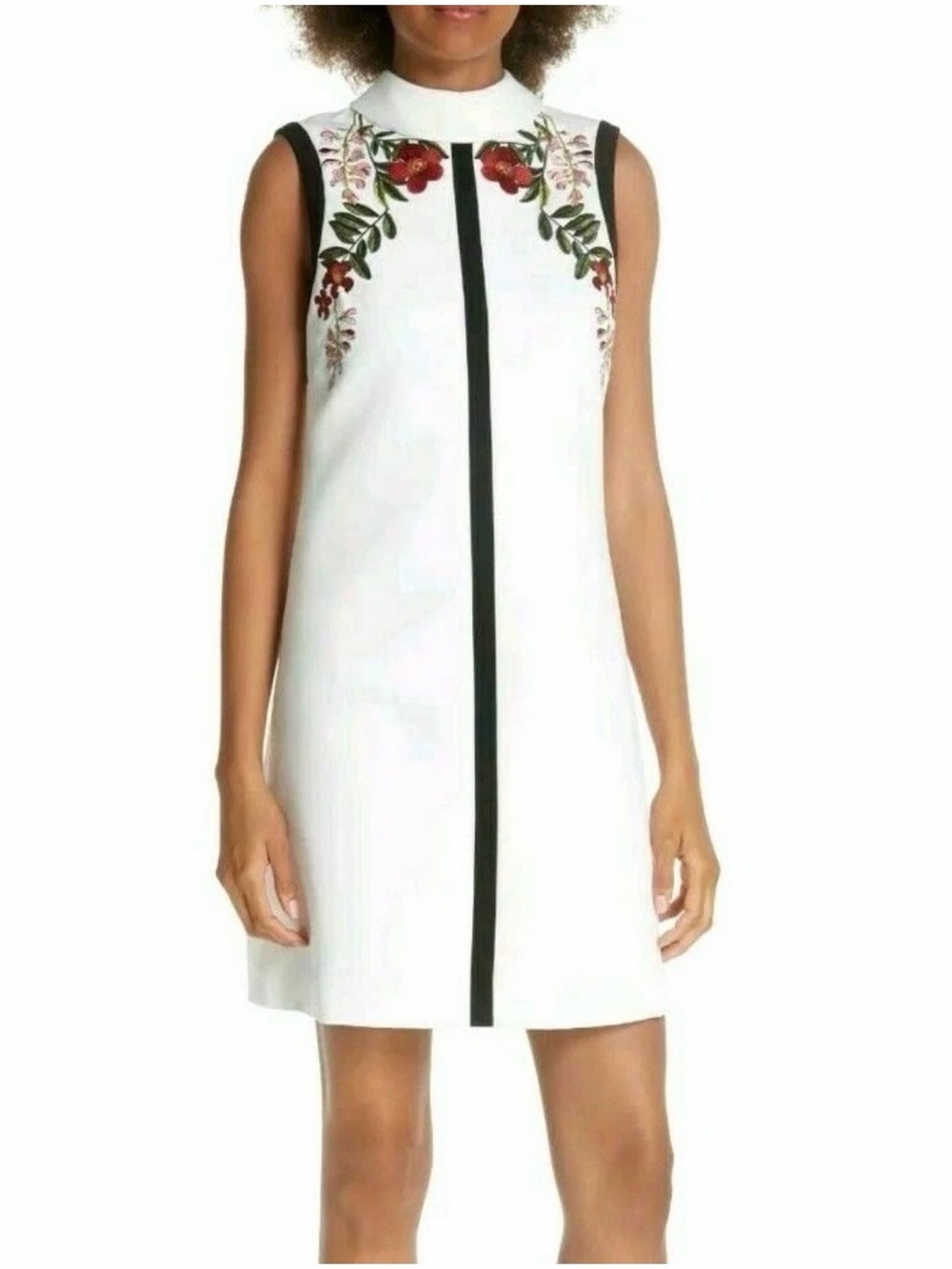 Ted Baker London “Aimmid” Kirstenbosch High Neck Dress – Size 4 (US 10/12)